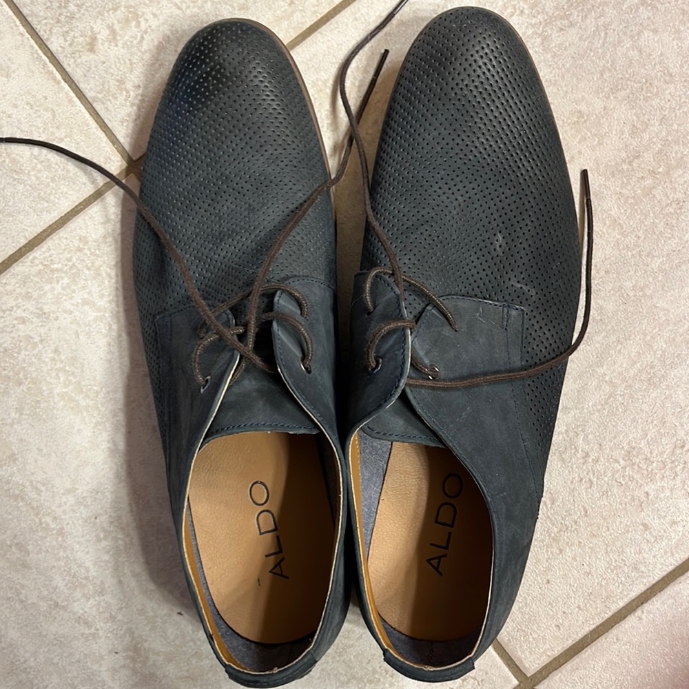 Aldo Blue Suede Shoes